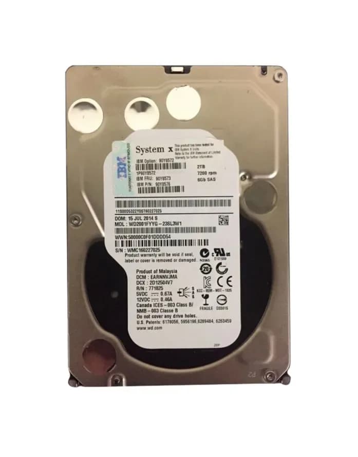 WD2001FYYG-23SL3W1 - WD 2TB 7200RPM SAS 6Gb/s 3.5-in HDD
