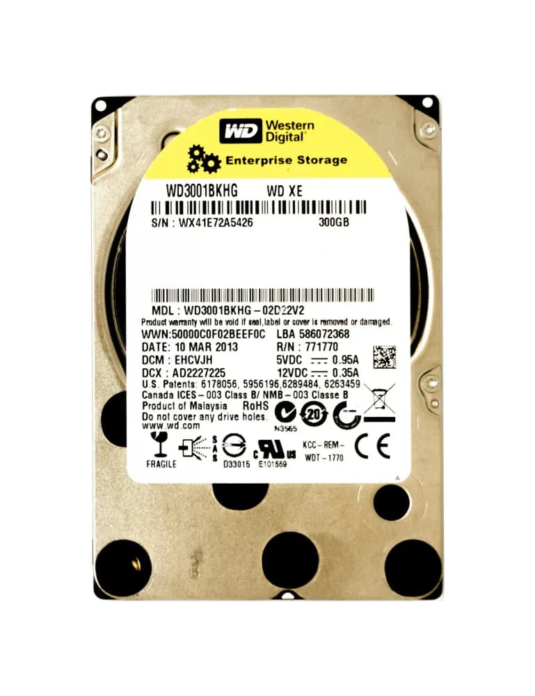 WD3001BKHG-02D22V2 - Western Digital 300GB 10K SAS 6Gb/s 2.5-in HDD