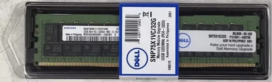 370-AEVN - Dell 32GB DDR4 3200MHz ECC RDIMM Memory Module