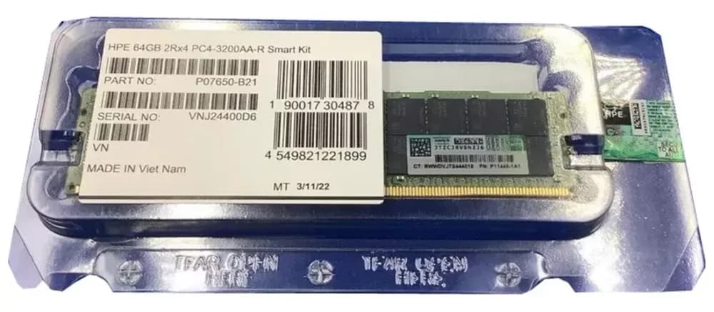 HPE P30673-001 64GB DDR4-3200 2Rx4 ECC RDIMM Server Memory