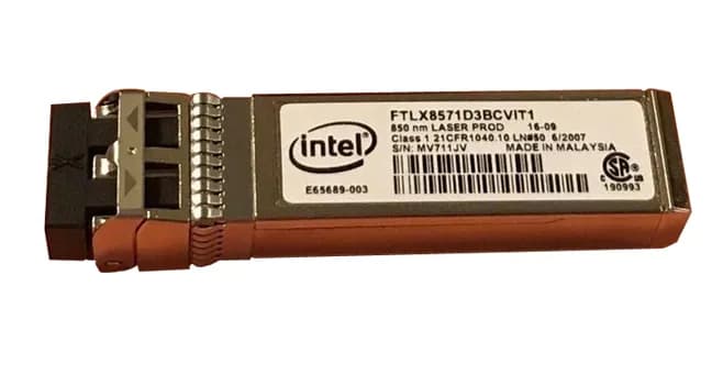 FTLX8571D3BCVIT1 - Intel 10Gb/s SFP 850nm Duplex LC MMF Transceiver