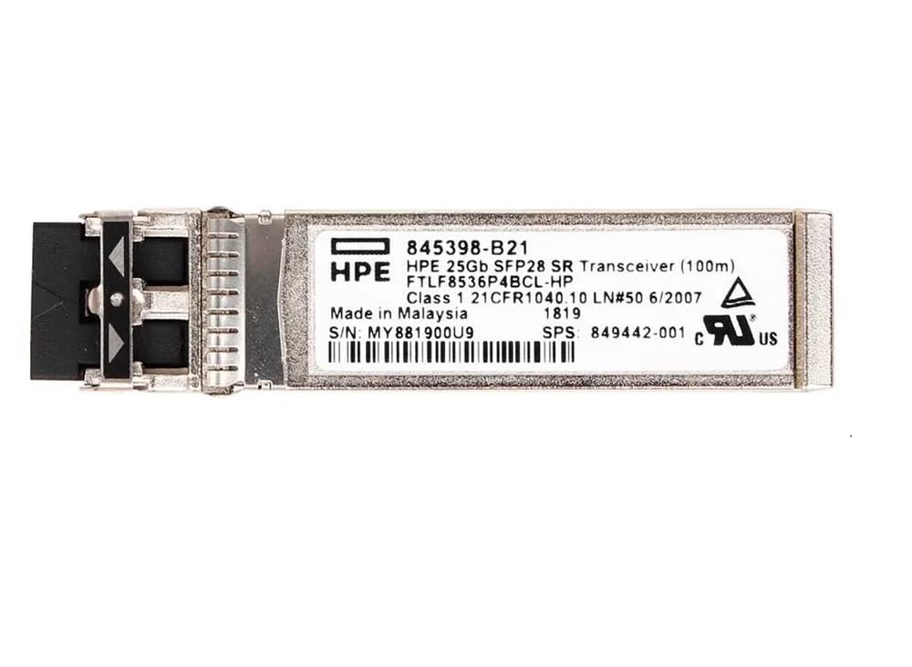 855800-B21 - HPE 25GBase-SR MMF 850nm 100m LC SFP28 Transceiver Module