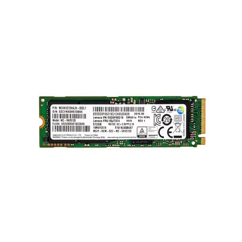00JT074 - Lenovo 512GB M.2 2280 MLC PCIe NVMe Solid State Drive