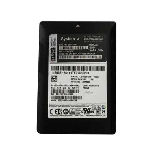 00YC400 - IBM 960GB MLC SATA 6Gb/s Hot Swap Entry 2.5-Inch SSD