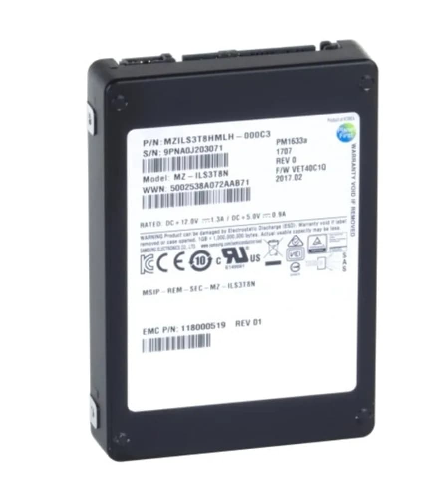 118000519 - EMC 3.84TB Triple Level Cell SAS 12Gb/s 2.5-Inch SSD