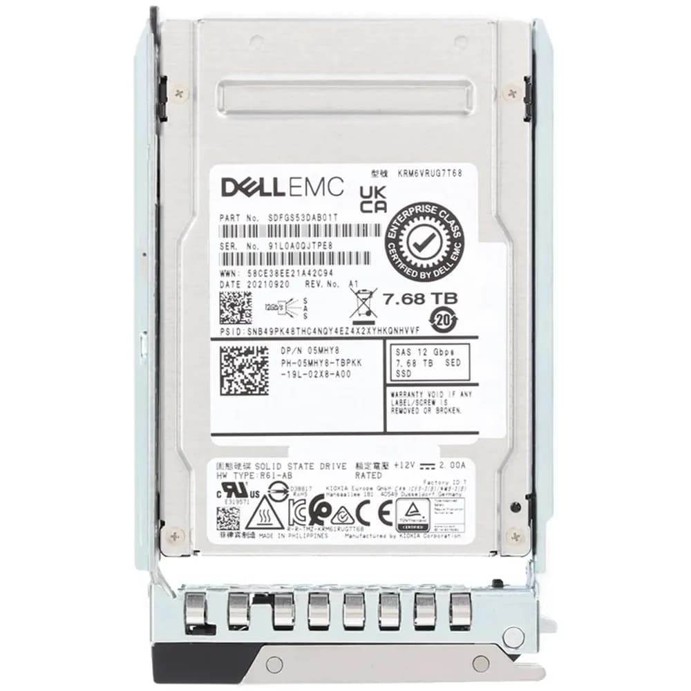 5MHY8 - Dell 7.68TB SAS Triple-Level Cell SFF 2.5" Solid State Drive
