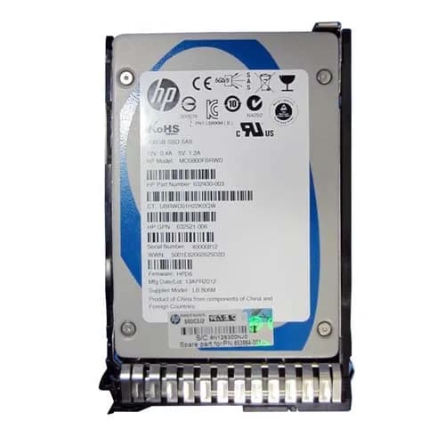 653964-001 - HP 800GB MLC SAS 6Gb/s 2.5-inch Solid State Drive