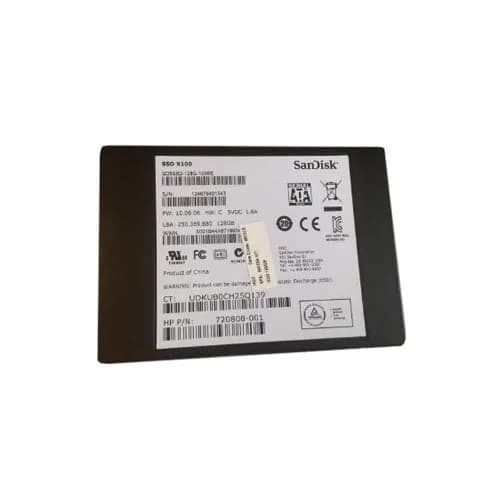 720808-001 - HP 128GB 2.5 inch MLC 6Gb/s SATA Solid State Drive
