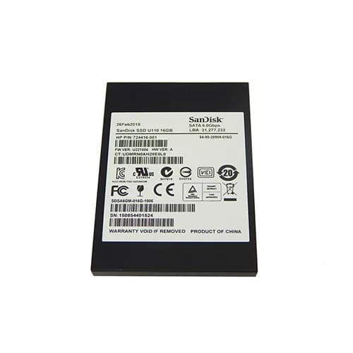 724416-001 - HP 16GB Multi level Cell mSATA Solid State Drive