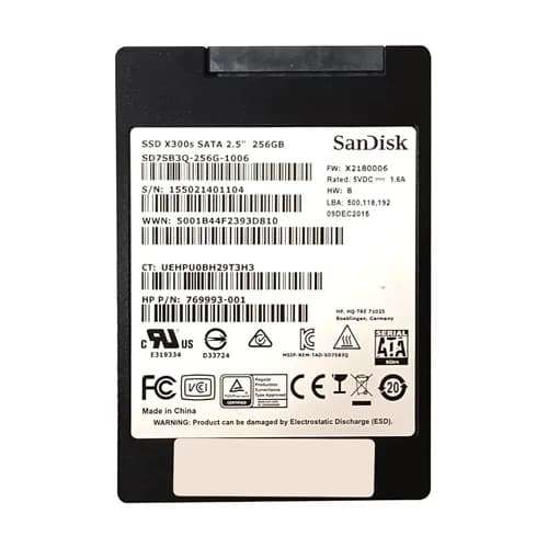 769993-001 - HP 256GB MLC SATA 6Gb/s 2.5-in SSD
