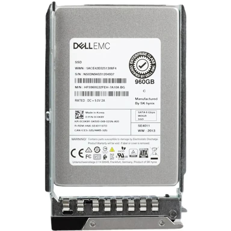 C0K9Y - Dell 960GB SATA Triple-Level Cell SFF 2.5" Solid State Drive