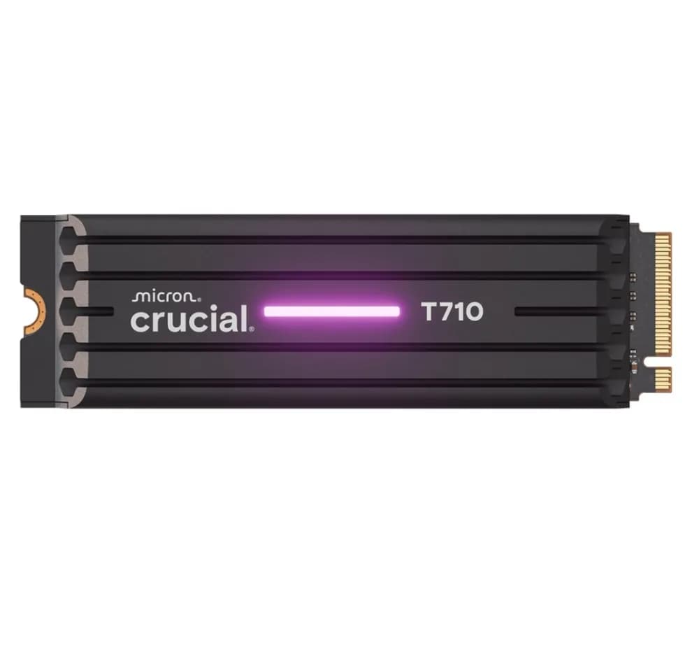 Crucial CT2000T710SSD5 2TB PCIe Gen5 NVMe M.2 SSD Heatsink