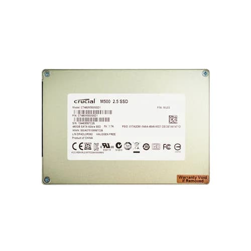 CT480M500SSD1 - Crucial 480GB M500 2.5 inch MLC 6Gb/s SATA SSD