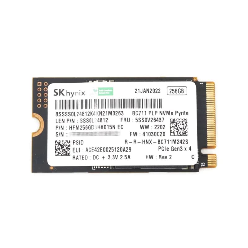 HFM256GD3HX015N - Hynix BC711 256GB PCIe 3.0 x4 NVMe M.2 2242 SSD