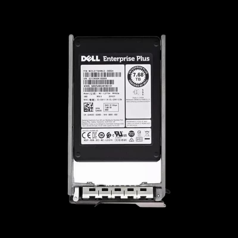 JNV25 - Dell PM1633a 7.68TB SAS TLC 2.5" Solid State Drive