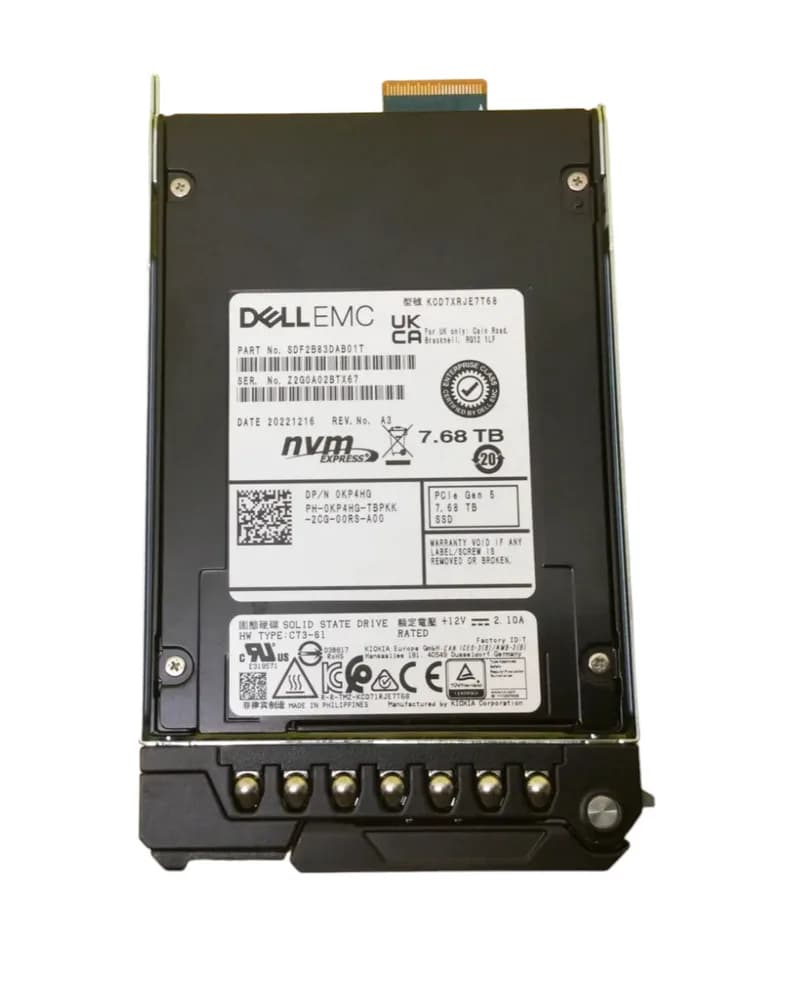 KP4HG - Dell 7.68TB PCI Express NVMe TLC Solid State Drive