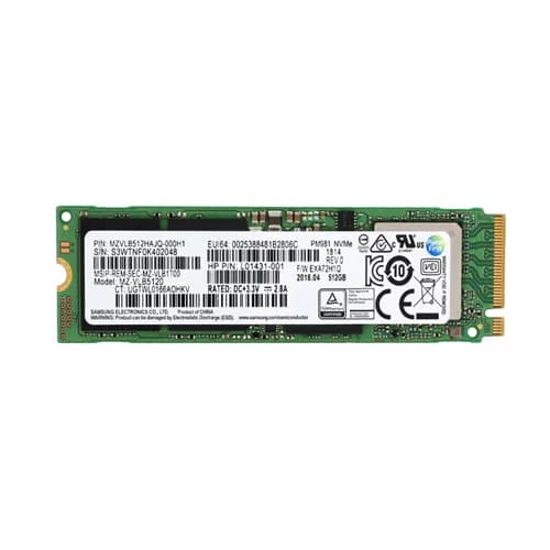 L01431-001 - HP 512GB M.2 2280 MLC PCIe NVMe Solid State Drive