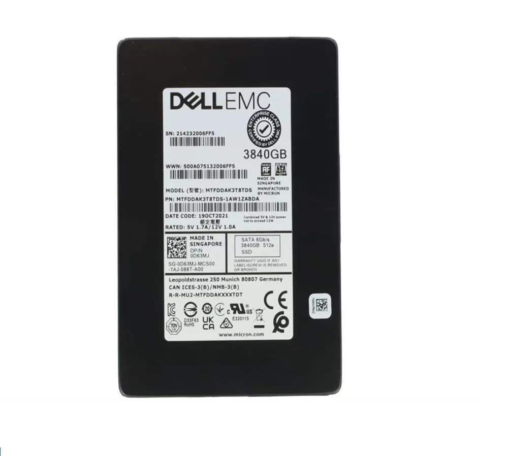 MTFDDAK3T8TDS-1AW1ZABDA - Micron 5300 Pro 3.84TB TLC SATA 2.5-Inch SSD