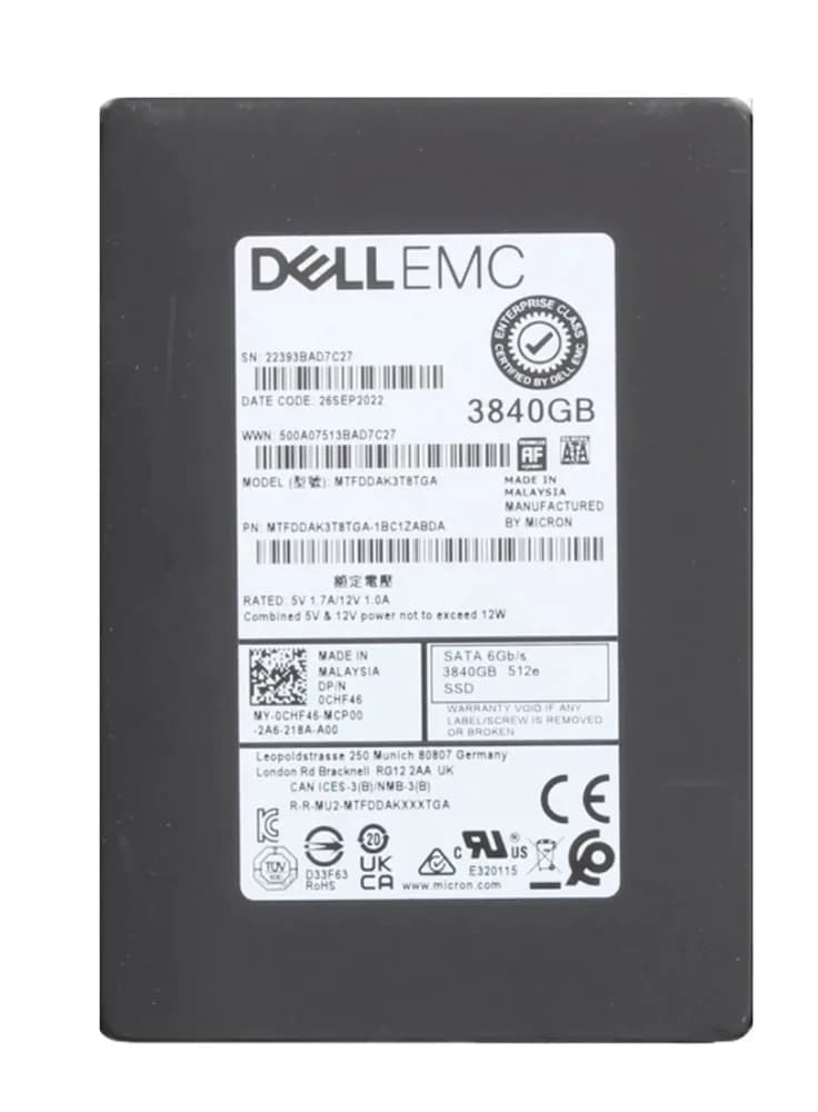 MTFDDAK3T8TGA-1BC1ZABDA - Micron 5400 Pro 3.84TB SATA 6Gb/s 2.5-In SSD