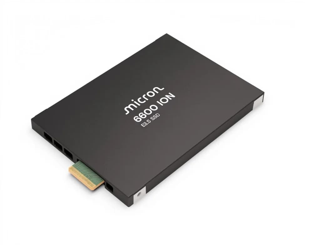 MTFDLBQ61T4QHF-1BQ4DFCYY - Micron 6600 ION 61.44TB E3.S 16 Gb/s QLC PCIe Gen5 Data Center SSD
