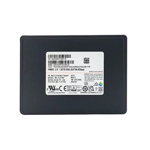 MZ7L31T9HBLT-00A07 - Samsung PM893 1.92TB 6Gb/s SATA TLC 2.5" SFF SSD