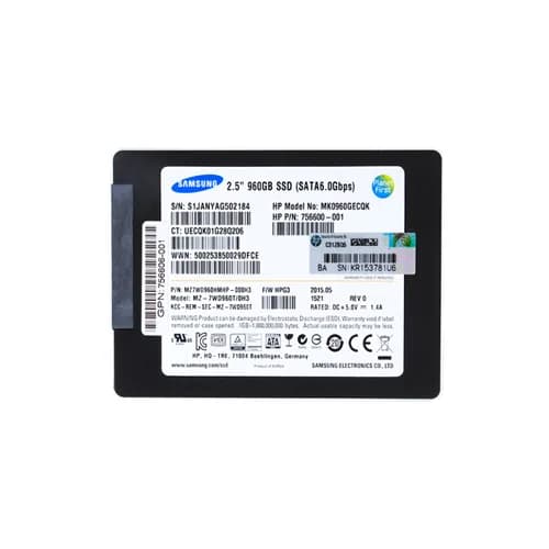 MZ7WD960HMHP-000H3 - Samsung 960GB SV843 2.5 inch MLC 6Gb/s SATA SSD
