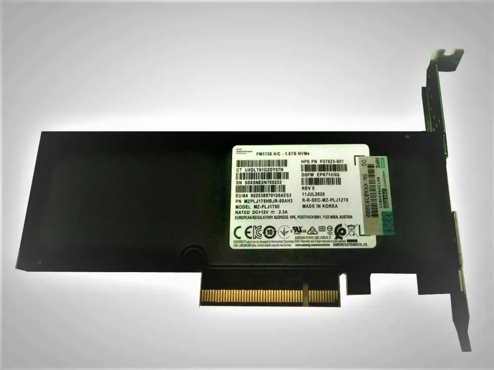 MZPLJ1T6HBJR-00AH3 - Samsung 1.6TB PCI Express NVMe HHHL 2.5" SSD