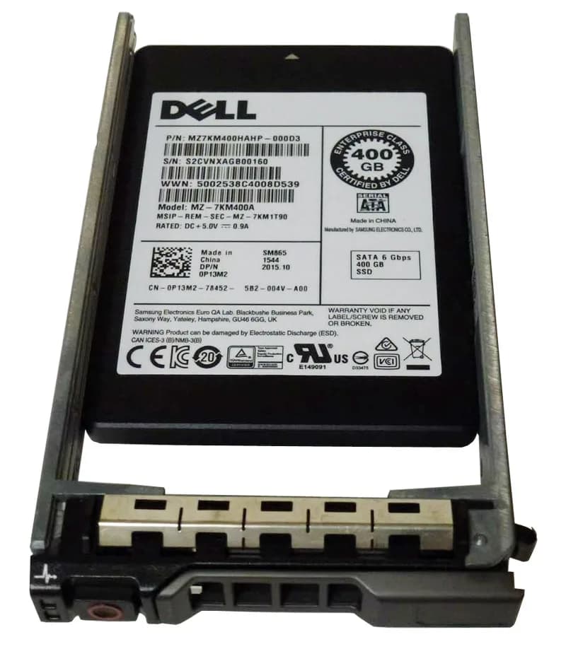 P13M2 - Dell 400GB 2.5 inch MLC 6Gb/s SATA Solid State Drive