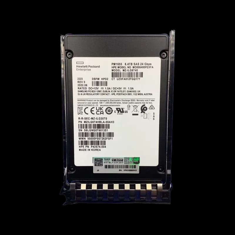 P42574-004 - HPE 6.4TB SAS SFF 2.5" Solid State Drive