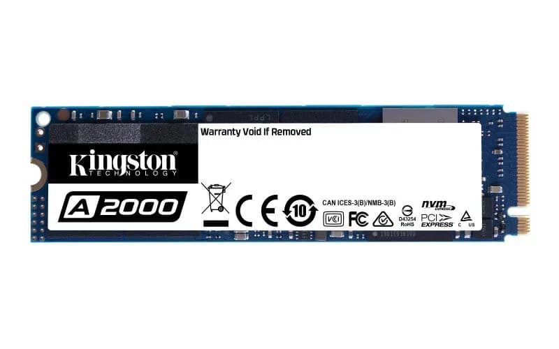 SA2000M8/500G - Kingston 500GB PCIe 3.0 x4 (AES 256-bit) M.2 2280 SSD