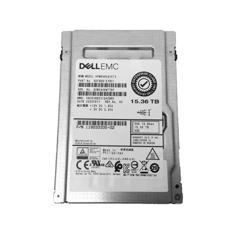 SDFBE81EYB01 - Kioxia 15.36TB SAS 12Gb/s 2.5" SSD