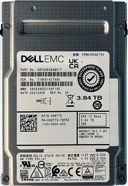 SDFUS84DAB01T - Dell 3.84TB SAS SFF 2.5" Solid State Drive