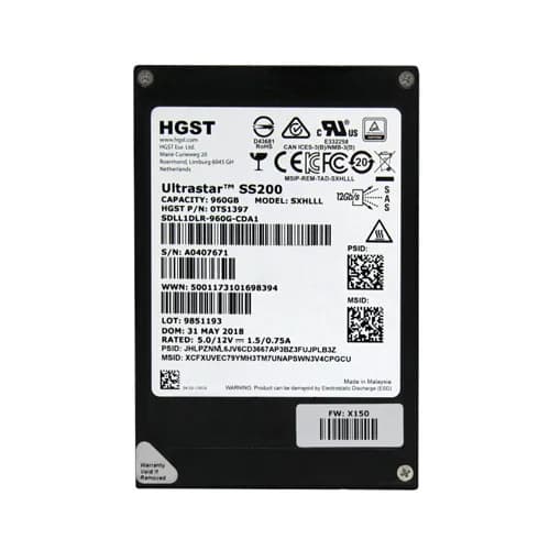 SXHLLL - HGST 1.92TB Ultrastar SS200 2.5 inch MLC 12Gb/s SAS SSD