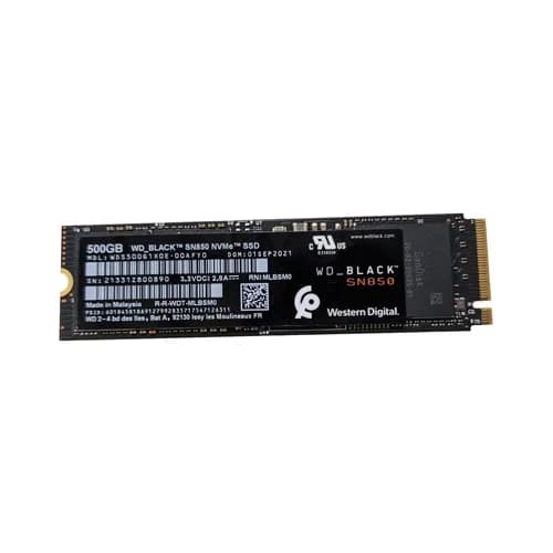 WDS500G1X0E-00AFY0 - WD 500GB BLACK SN850 M.2 2280 PCIe NVMe SSD