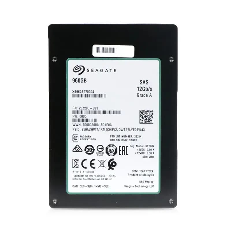 XS960SE70004 - Seagate 960GB 3531 2.5 inch TLC 12Gb/s SAS SSD