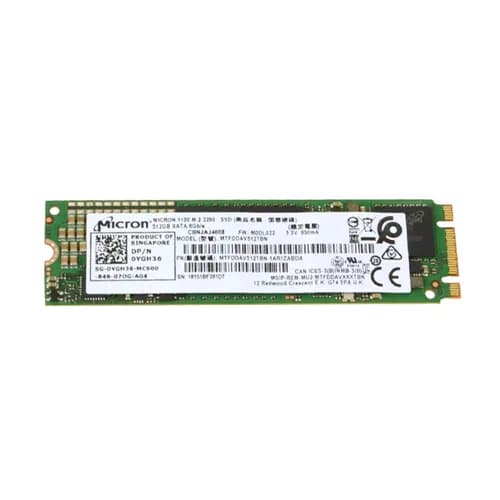 YGH36 - Dell 512GB M.2 2280 MLC 6Gb/s SATA Solid State Drive