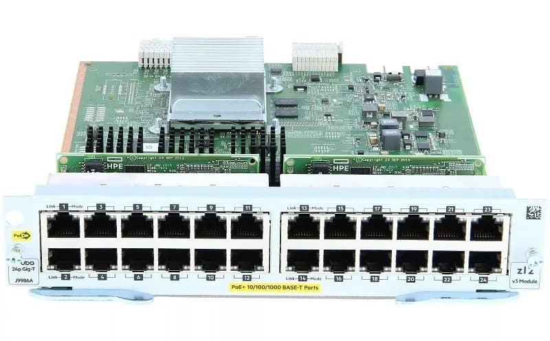 J9986A - HPE 24 x Ports 1000Base-T PoE+ MACsec v3 zl2 Switch Module