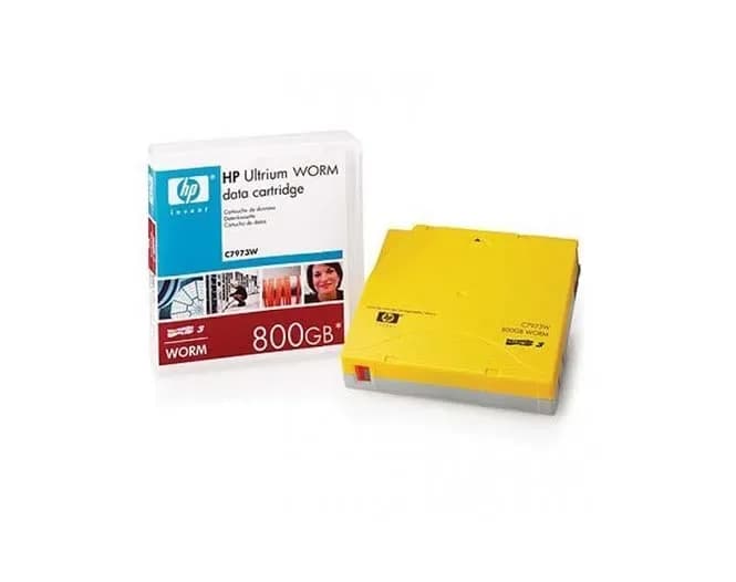 C7973W - HPE 400GB (Native)/800GB (Compressed) LTO-3 Ultrium WORM Data Cartridge
