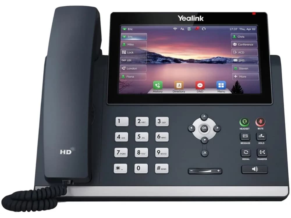 SIP-T48U - Yealink 16-Lines 3-Way 7-inch Color LCD Display VoIP Phone