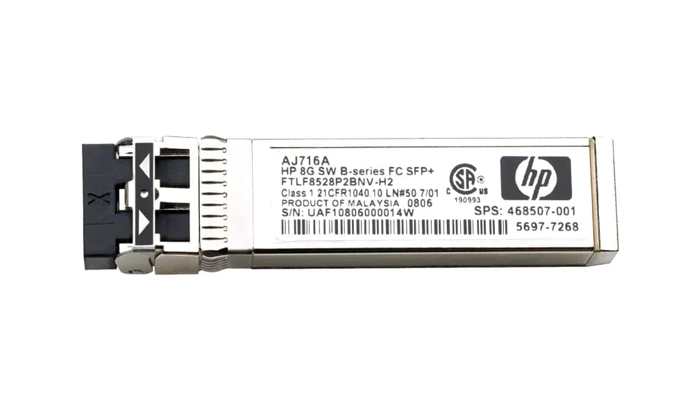AJ716AB - HP 8Gb/s SFP+ 300m 850nm Duplex LC MMF Transceiver