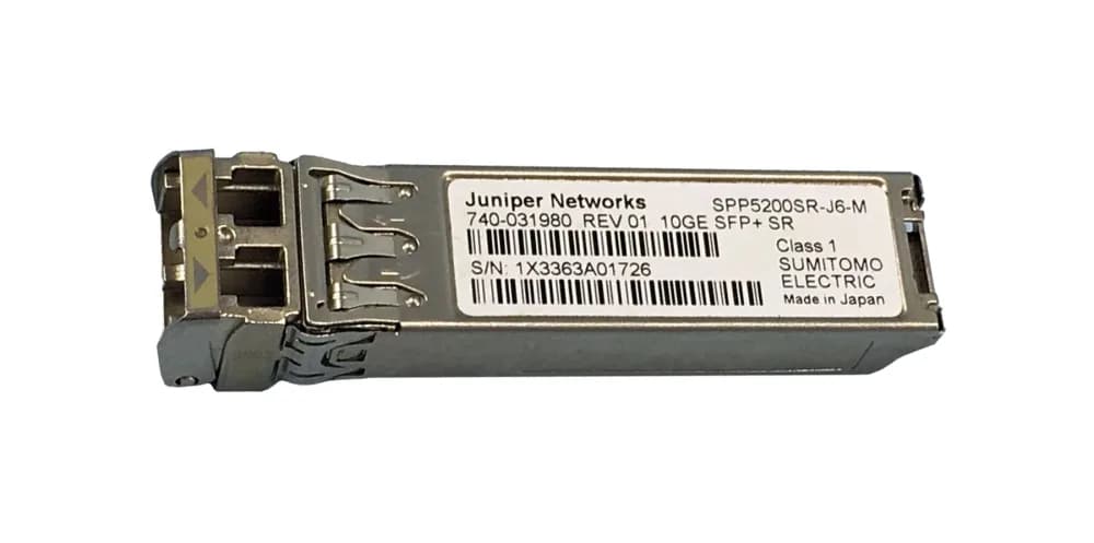 SPP5200SR-J6-M - Juniper 10GB/s 10GBase-SR SFP+ Transceivers