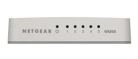 GS205-100PAS - Netgear 200 Series GS205 5 x RJ-45 Ports 10/100/1000Base-T Layer 2 Unmanaged Gigabit Ethernet Network Switch