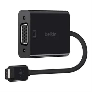 F2CU037BTBLK - Belkin USB / VGA Video Adapter Type C USB HD-15 VGA Black